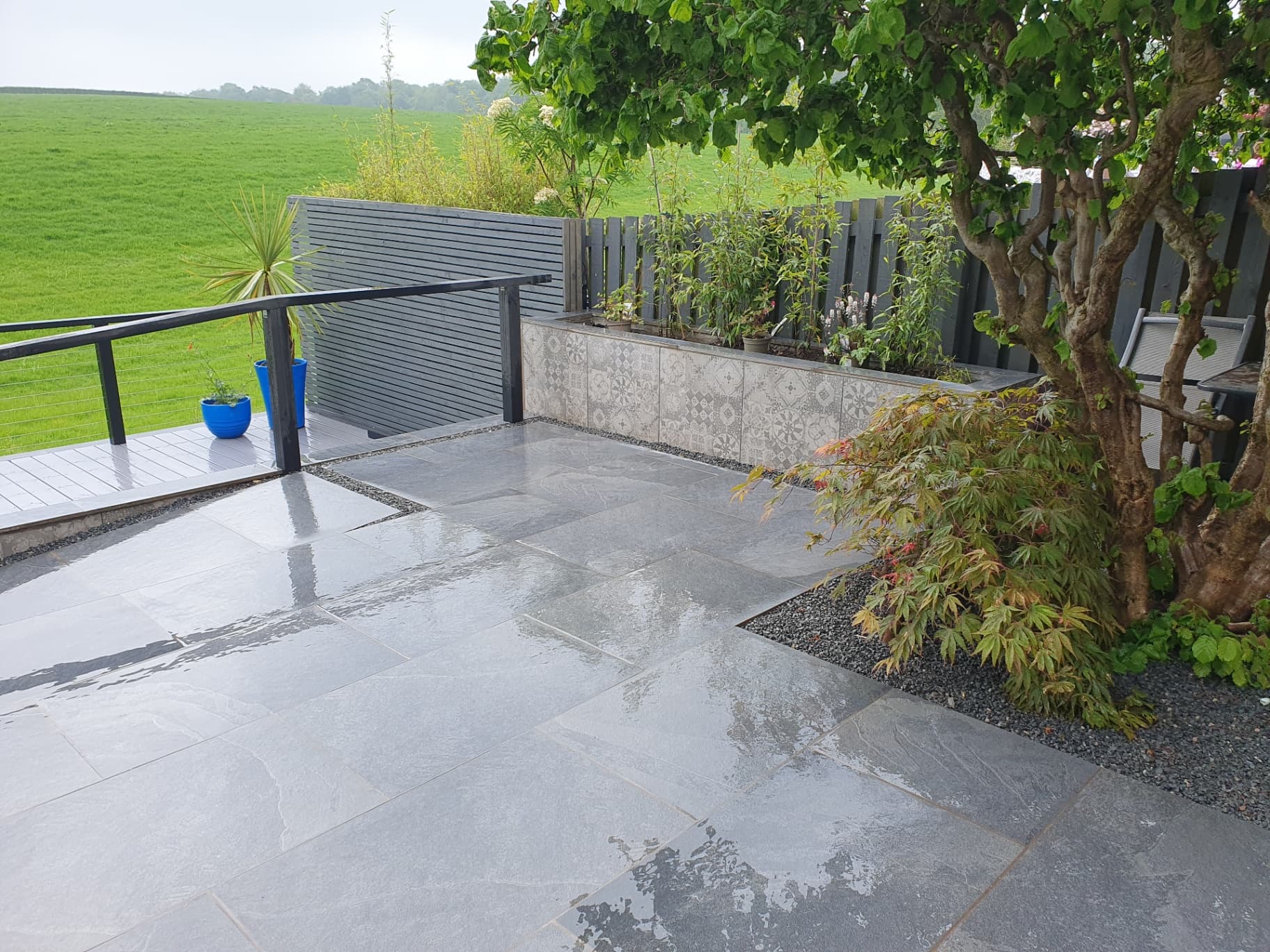 Porcelain paving patio installation Sheffield